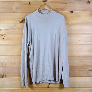 NWT Steve Harvey Celebrity Edition Long Sleeve Pullover Sweater Tan Mens XXL